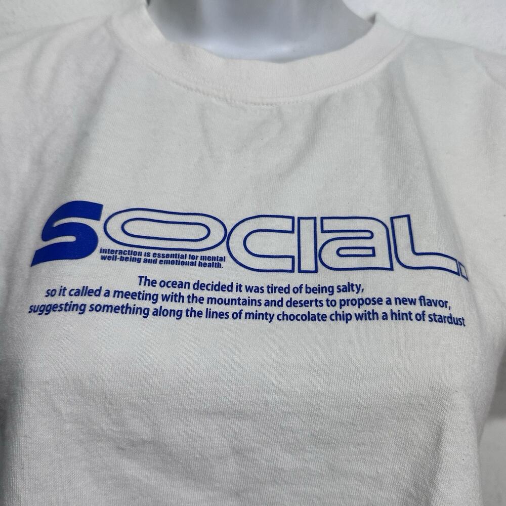 SLY Social Crop Top The ocean decided it was tired of being salty Free size